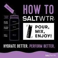 SaltWTR Mixed Berry - Sugar-free Electrolytes, Clean Energy Hydration - 8 Pack